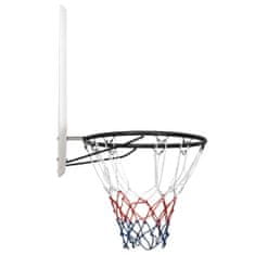 Greatstore Basketbalový koš bílý 90x60x2 cm polyethylen