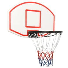 Vidaxl Basketbalový koš bílý 71x45x2 cm polyethylen