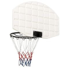 Greatstore Basketbalový koš bílý 71x45x2 cm polyethylen