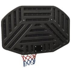Greatstore Basketbalový koš černý 109 x 71 x 3 cm polyethylen