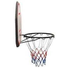 Greatstore Basketbalový koš černý 90x60x2 cm polyethylen