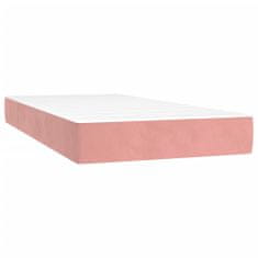 shumee Box spring postel s matrací růžová 120x190 cm samet