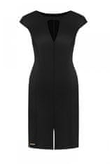 Gemini Společenské šaty model 108533 Ellina - Jersa černá 46