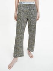 Calvin Klein Dámské pyžamové kalhoty QS6433E - V4L Fialová se zvířecím vzorem - Calvin Klein S fialová vzor