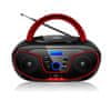 BRAVO B-6037 červené rádio s CD