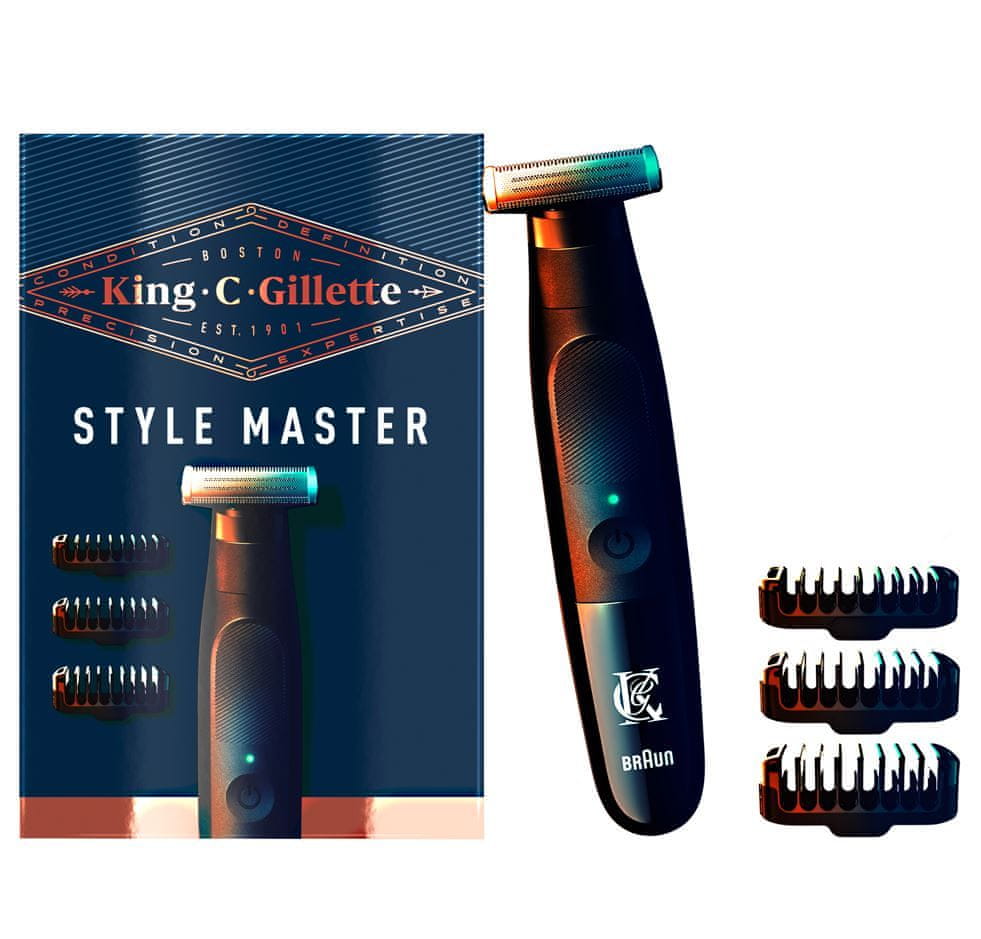 Levně Gillette pánský holicí strojek King C. Gillette Style Master