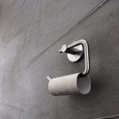 NIMCO Držák na toaletní papír nerez, kulatá ohýbaná tyč NIMCO UNIX nerez UNM 13055-10