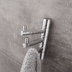 NIMCO Věšák do koupelny na stěnu se třemi háčky, otočný, chrom NIMCO BORMO BR 11099-3-26