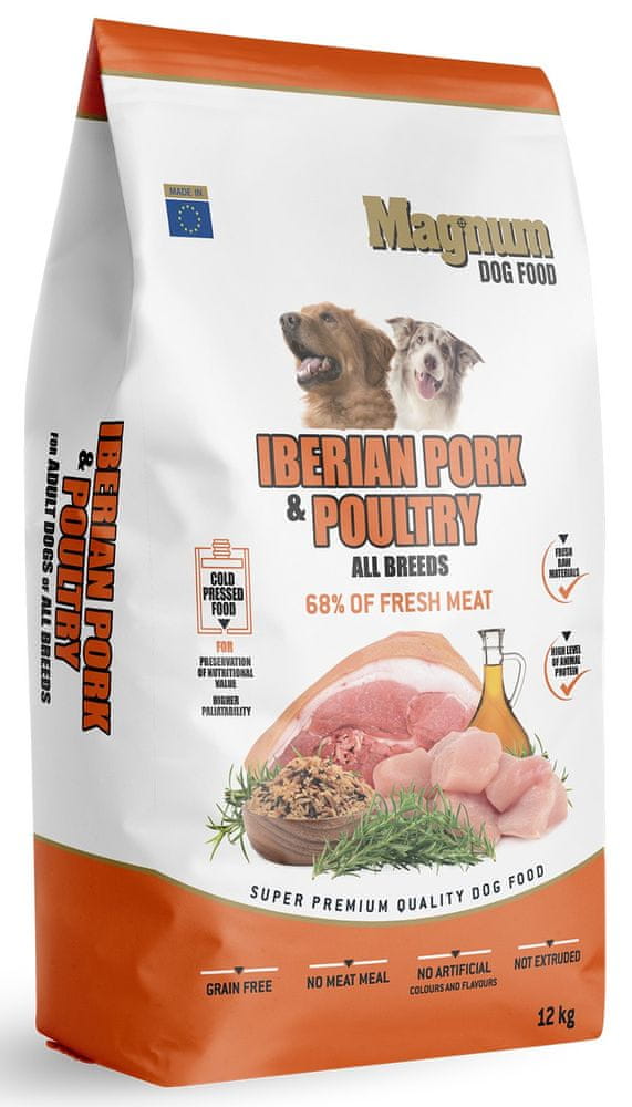 Levně Magnum Iberian Pork & Chicken All Breed 12 kg