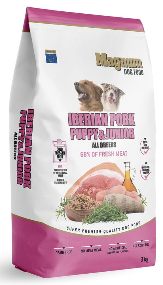 Levně Magnum Iberian Pork Puppy & Junior All Breed 3 kg