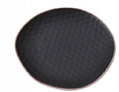 Koopman Dezertní talíř mělký černý kameninový 22 cm