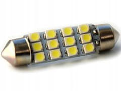 Rabel LED autožárovka 41 mm 12 smd 2835 C5W C10W C15W SV8,5 bílá