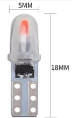 Rabel LED autožárovka T5 R5 W1,2W W2W 2 led smd 3014 MODRÁ