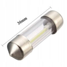 Rabel LED autožárovka 36 mm COB Filament C3W C5W C10W SV8,5 bílá