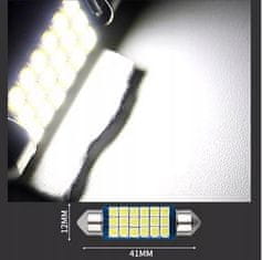 Rabel LED autožárovka 41 mm Canbus 18 LED 3030 SMD C5W C10W SV8,5 bílá
