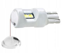Rabel LED autožárovka T10 W5W 6 smd 3030 keramická bílá s čočkou