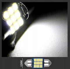 Rabel LED autožárovka 31 mm Canbus 9 LED 3030 SMD C5W C10W SV8,5 bílá