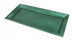 Concord Dekorativní obdélníkový talíř mělký zelený 36x17 cm