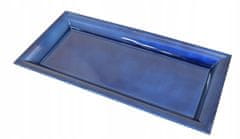 Concord Dekorativní obdélníkový talíř mělký tmavě modrý 36x17 cm