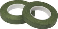 Oasis Ovinovací páska - 13 mm tmavě mechově zelená - 2 ks