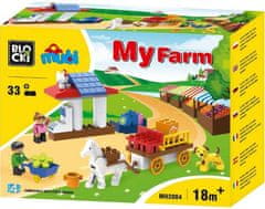 Blocki Blocki Mubi stavebnice Farma - farmářské trhy kompatibilní 33 dílů