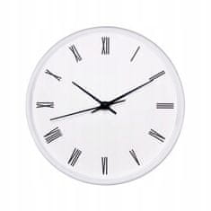 Uniglob Kulaté nástěnné hodiny moderní Easy white 22,5 cm