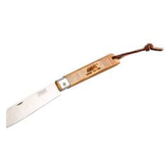 MaM Operario 2042 Zavírací nůž s koženým poutkem- oliva 8,8 cm