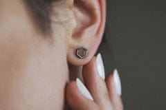 BeWooden Dámské náušnice s dřevěným detailem Apis Nox Earrings Hexagon