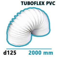 Mikawi Flexibilní větrací PVC potrubí d125 délka 2000 mm TUBOFLEX MIKAWI 59-3491