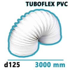 Mikawi Flexibilní větrací PVC potrubí d125 délka 3000 mm TUBOFLEX MIKAWI 59-3492