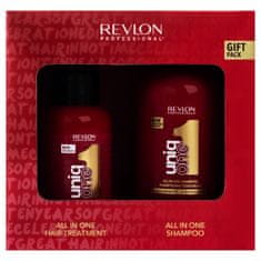 Revlon Uniq One Gift Pack - sada péče o vlasy, bezoplachový šampon a kondicionér