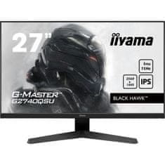 VERVELEY Herní obrazovka pro PC, IIYAMA G-Master Black Hawk, 27 QHD 2K, IPS panel, 1 ms, 75 Hz, HDMI / DisplayPort, AMD FreeSync