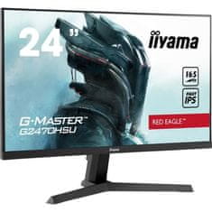 iiyama Herní obrazovka pro PC, IIYAMA G-Master Red Eagle G2470HSU-B1, 23,8 FHD, IPS panel, 0,8 ms, 165 Hz, HDMI / DisplayPort, FreeSync