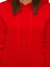 Ozonee Dámská mikina s kapucí Frydolín červená S