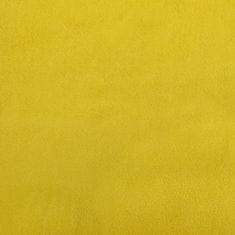 Vidaxl 3místná pohovka žlutá 180 cm samet