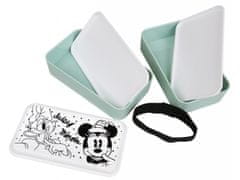 sarcia.eu Minnie Mouse a Daisy Disney 2x Mint nádoba na jídlo, krabička na oběd 18,5x5x5 cm