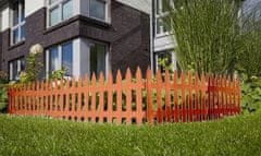 Prosperplast Plastový plot na trávník 3,2 m terakota