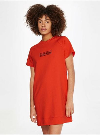 Calvin Klein Oranžová dámská noční košile Calvin Klein Underwear