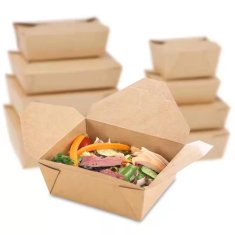 Česká reklamka EKO krabička na jídlo - papírový menubox na jídlo 1400 ml (200 ks)