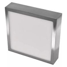 Emos Stříbrný přisazený LED panel s tenkým rámečkem hranatý 170 x 170mm 12,5W CCT Premium ZM6233