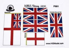 HiSModel HMS Victory 1:100 - sada vlajek pro model