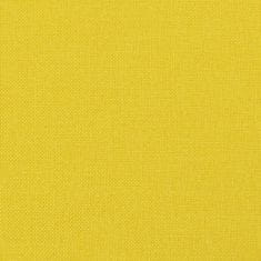 Vidaxl 2místná pohovka světle žlutá 140 cm textil