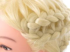 WOWO Profesionální Cvičná Hlava pro Kadeřníky s Přirozenými Blond Vlasy