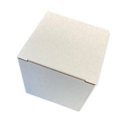 Česká reklamka Poštovní krabička, přepravní krabička 10x10cm (50ks), bílá/hnědá
