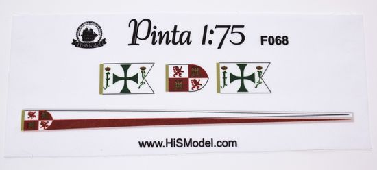 HiSModel Sada vlajek pro model - Heller Pinta 1:75