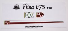 HiSModel Sada vlajek pro model - Heller Nina 1:75