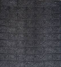 Grace 3D obklad pěnový Cihla černá (770x700mm) samolepící