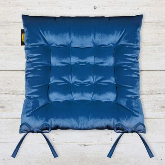 Eurofirany Polštářek na židli "40x40x6 cm námořnická modrá"