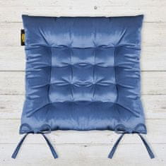 Eurofirany Velvet Chair Pillow" 40x40x6 cm Blue "