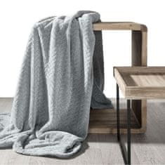 DESIGN 91 Jednobarevná deka - Cindy stříbrná, š. 170 cm x d. 210 cm